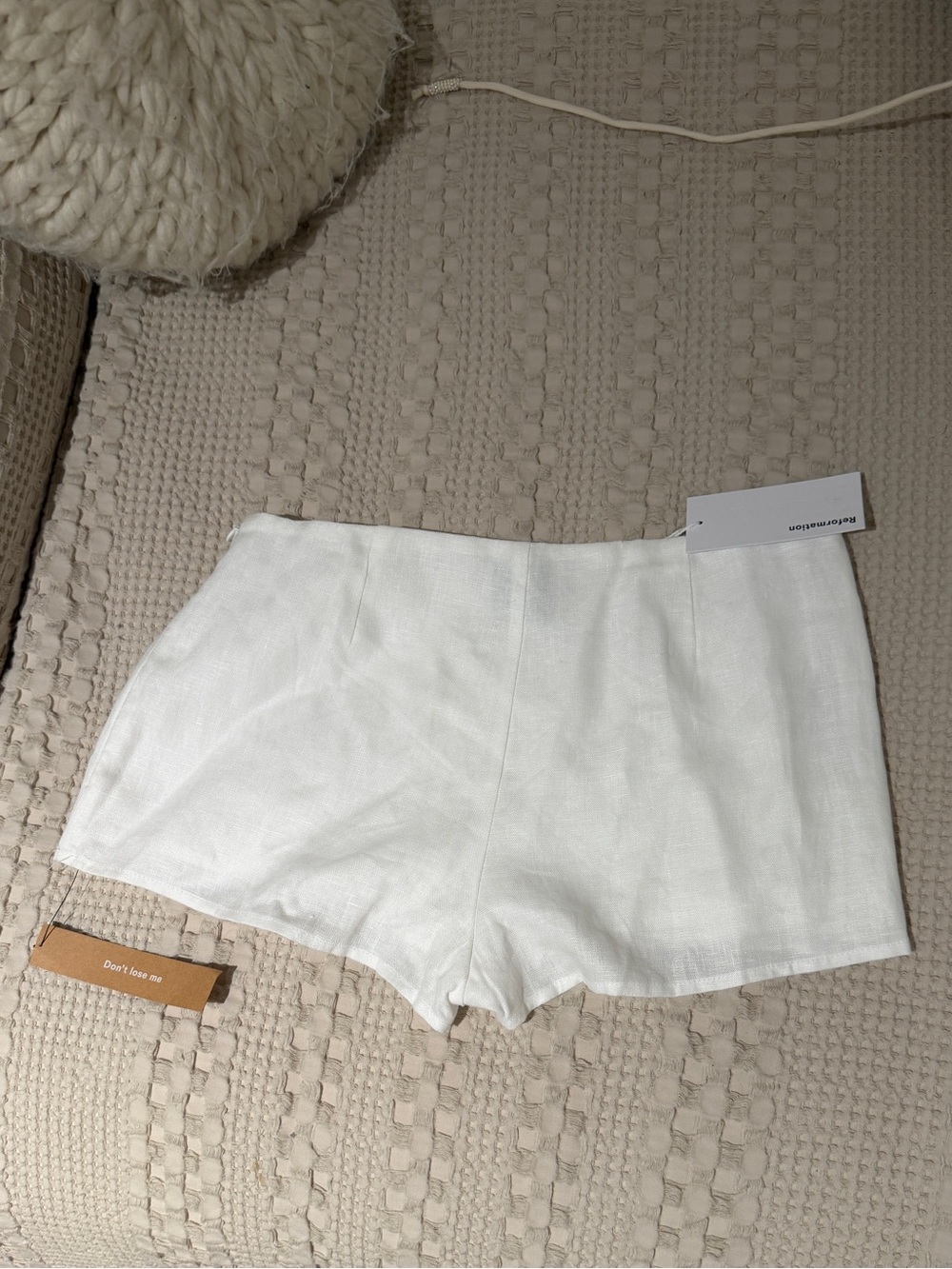 NWT Reformation Mia Low Waist Linen Skort - Picture 4 of 6
